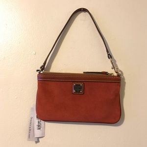 Dooney & Bourke Large Slim Wristlet in Rust